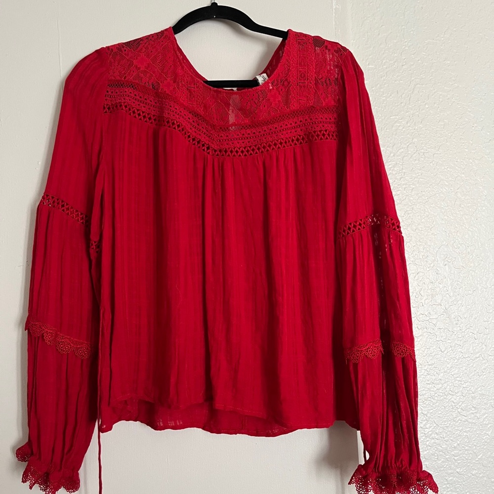 American rag, size XL, red blouse